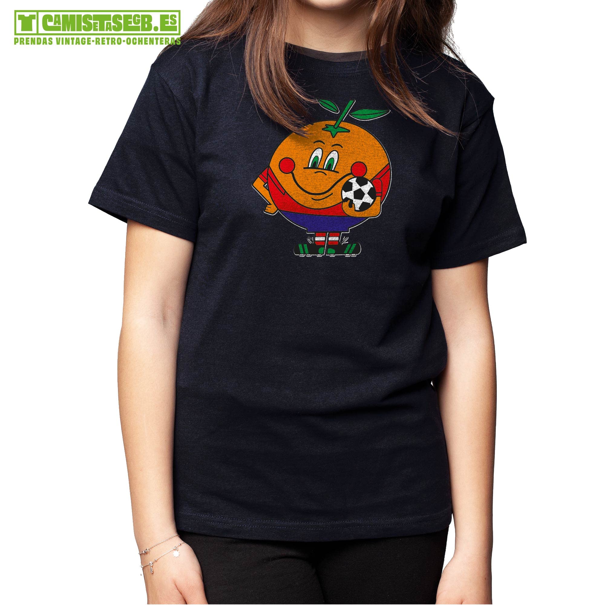 Camiseta Naranjito Retro 80's Adulto Niño EGB