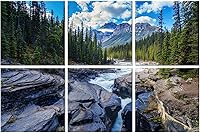 Vista 11 de JBER Paneles acústicos artísticos, paneles de pared acústicos de 72 x 48 pulgadas, arte de pared absorbente de sonido, paneles acústicos