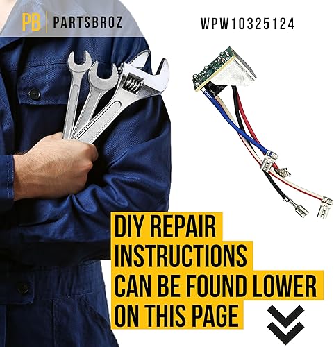 Miniatura 6 de PartsBroz WPW10325124 Placa de control de fase – Compatible con mezclador Whirlpool KitchenAid – Sustituye a AP6019577 W10325124 W10354307 1877249