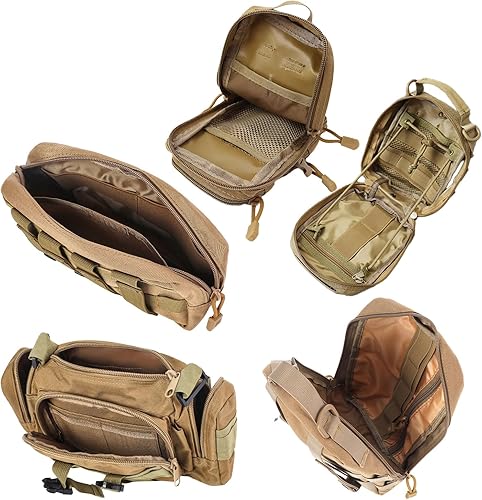 Miniatura 99 de Organizador táctico universal para respaldo de asiento, bolsa de almacenamiento con 5 bolsas Molle desmontables para todos los vehículos como Jeep