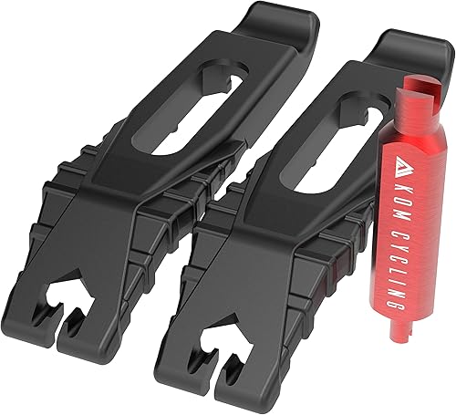 KOM Cycling Presta - Herramienta de extracción de núcleo de válvula sin cámara. Juego de palancas de neumáticos de bicicleta que incluye un