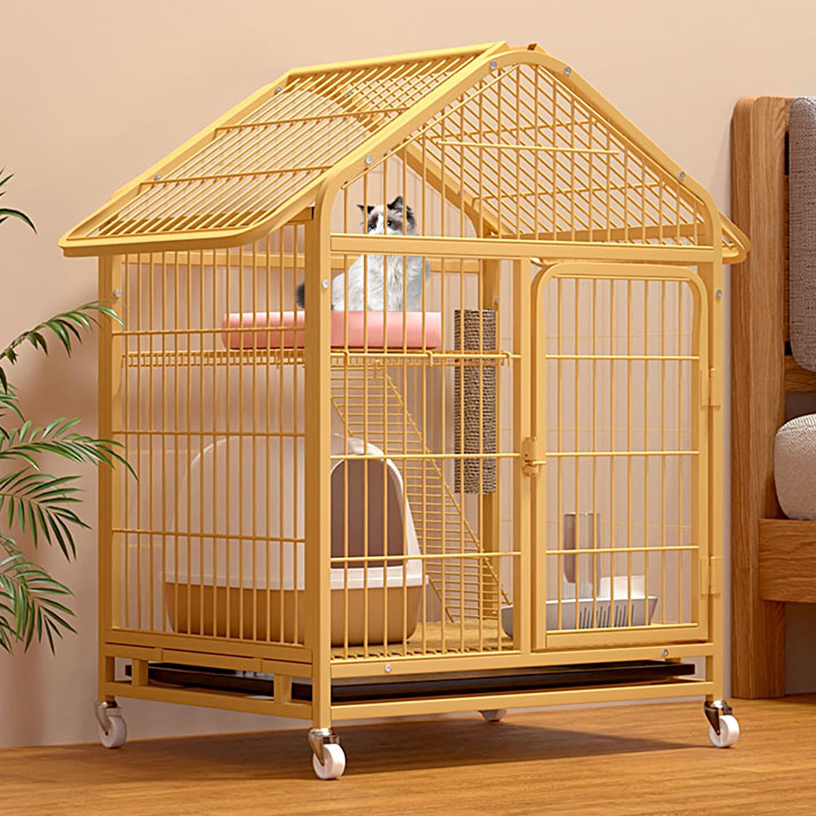Cage pour 1 à 3 chats offrir un espace de jeu sûr à votre félin