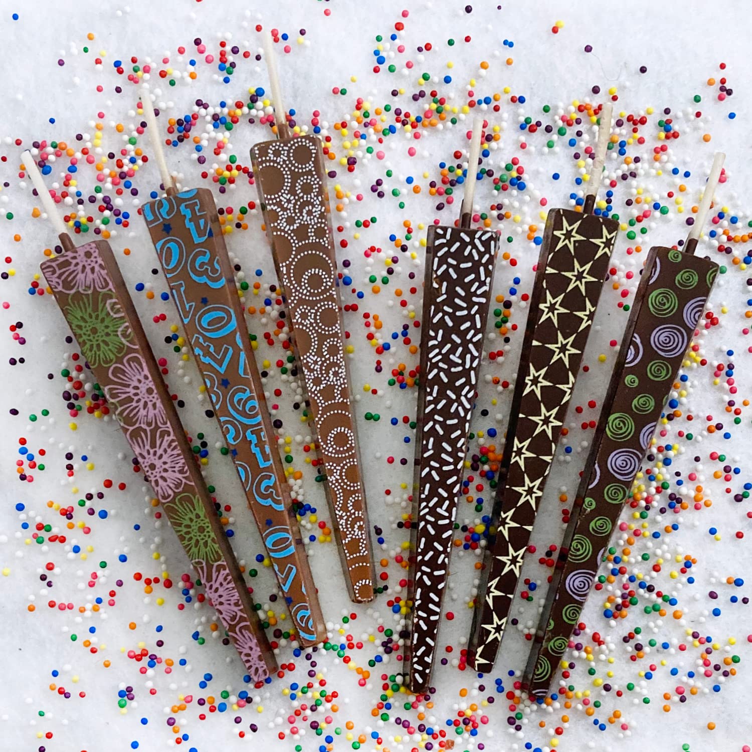 Buy Let Them Eat Candles Edible Chocolate Birthday Candles, Dripless