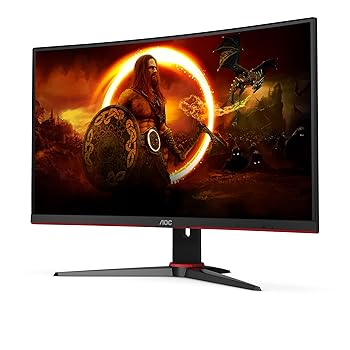 AOC Gaming C27G2E 27 Inch FHD Curved Monitor 165Hz VA Panel Black