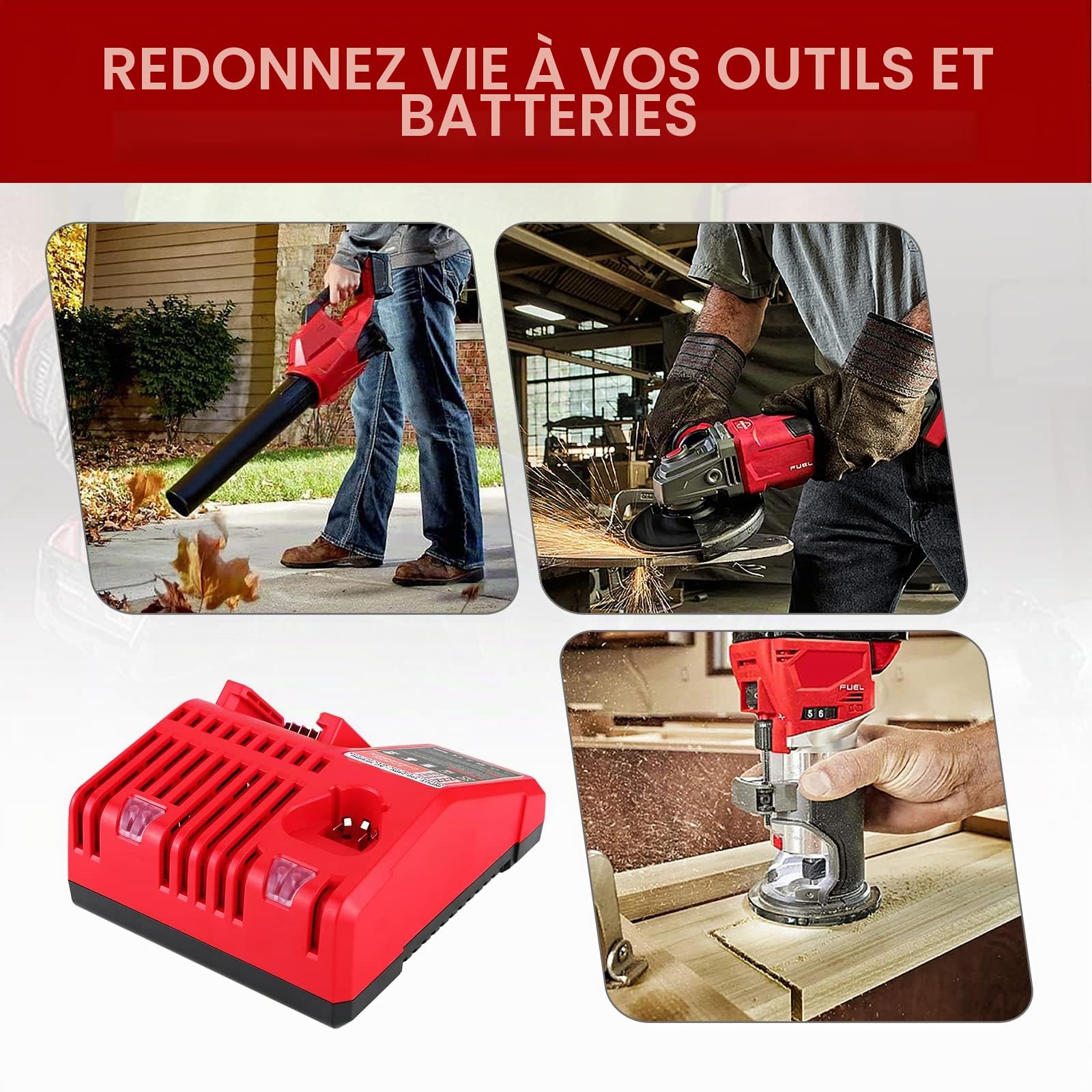 Chargeur de Remplacement 12-18V Milwaukee N-18-18C MIL-N-18-CH01 | N-18-18C MIL-N-18-CH01 48-59-1812 N14