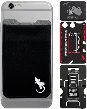 El Monedero Adhesivo Gecko para tel?fonos celulares, Dise?o Ultra Slim (Ultra Delgado) & Custom (Personalizado) en Color Negro El Monedero Adhesivo Gecko para tel?fonos celulares, Dise?o Ultra Slim (Ultra Delgado) & Custom (Personalizado) en Color Negro