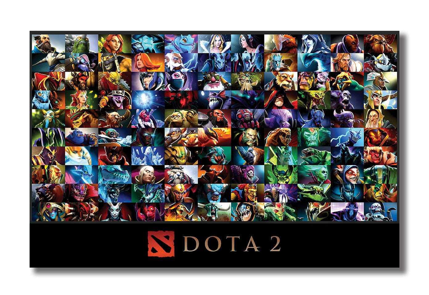 Tamatina Wall Posters | Hollywood | Dota 2 | Animated | Cartoon | Boys Room | Café | Hostels | Laminated | Tearproof | Size - 45X30 cms.a5229