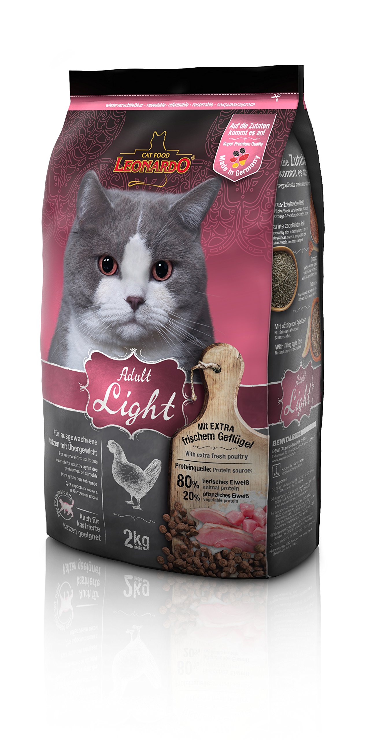 LEONARDO Adult Light KG. 2 Dried Food For Cats Premium