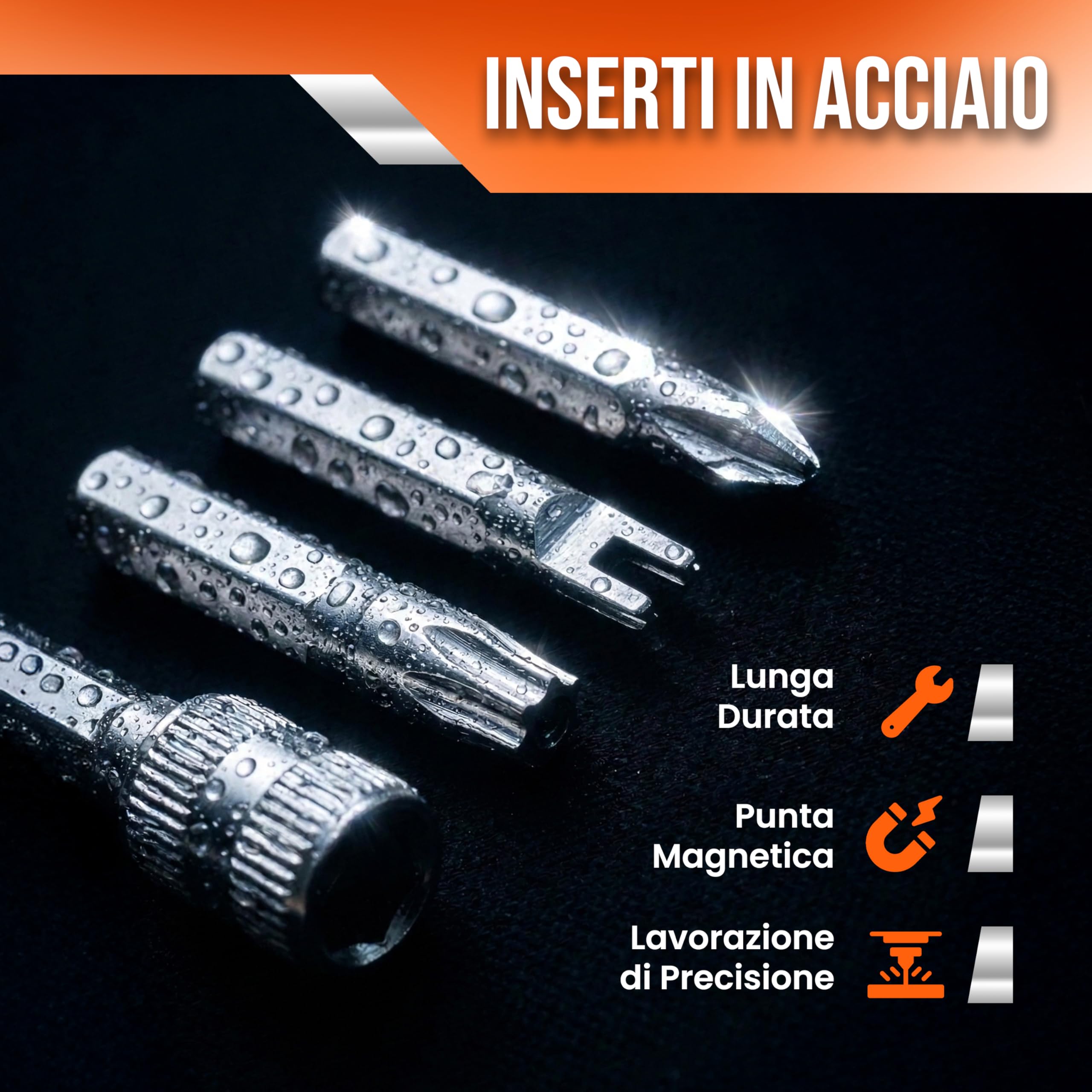 Set Cacciaviti Di Precisione Magnetici Mini Pocket Tool con 98 Punte CRV per Elettronica