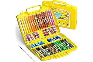48-Pack Shuttle Art Twistable Gel Crayons for Kids