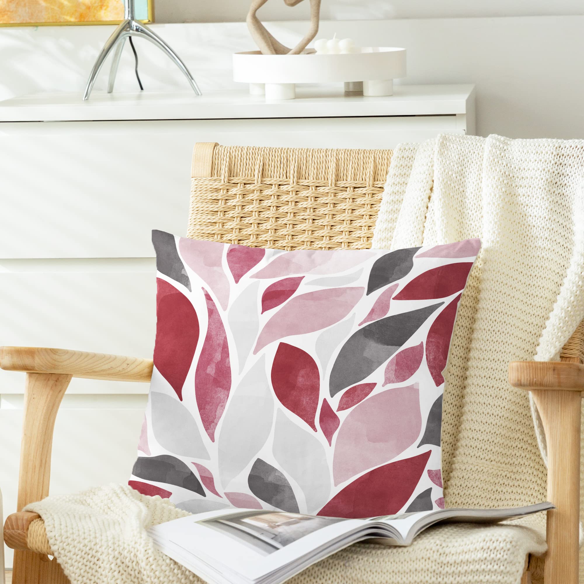 TIAODIAN Set di 2 federe per cuscino in velluto, 45 x 45 cm, motivo floreale viola, decorazione per soggiorno, divano, giardino, cortile, decorazione per la casa
