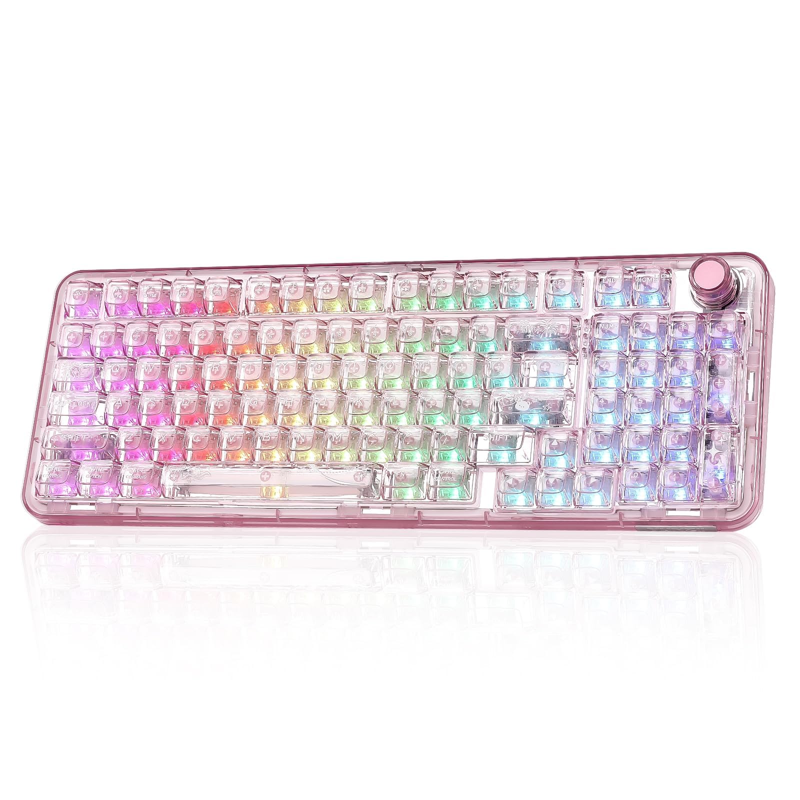 YUNZII X98 キーボード YUNZII X98 QMK/VIA Wireless Mechanical Gaming Keyboard with Knob