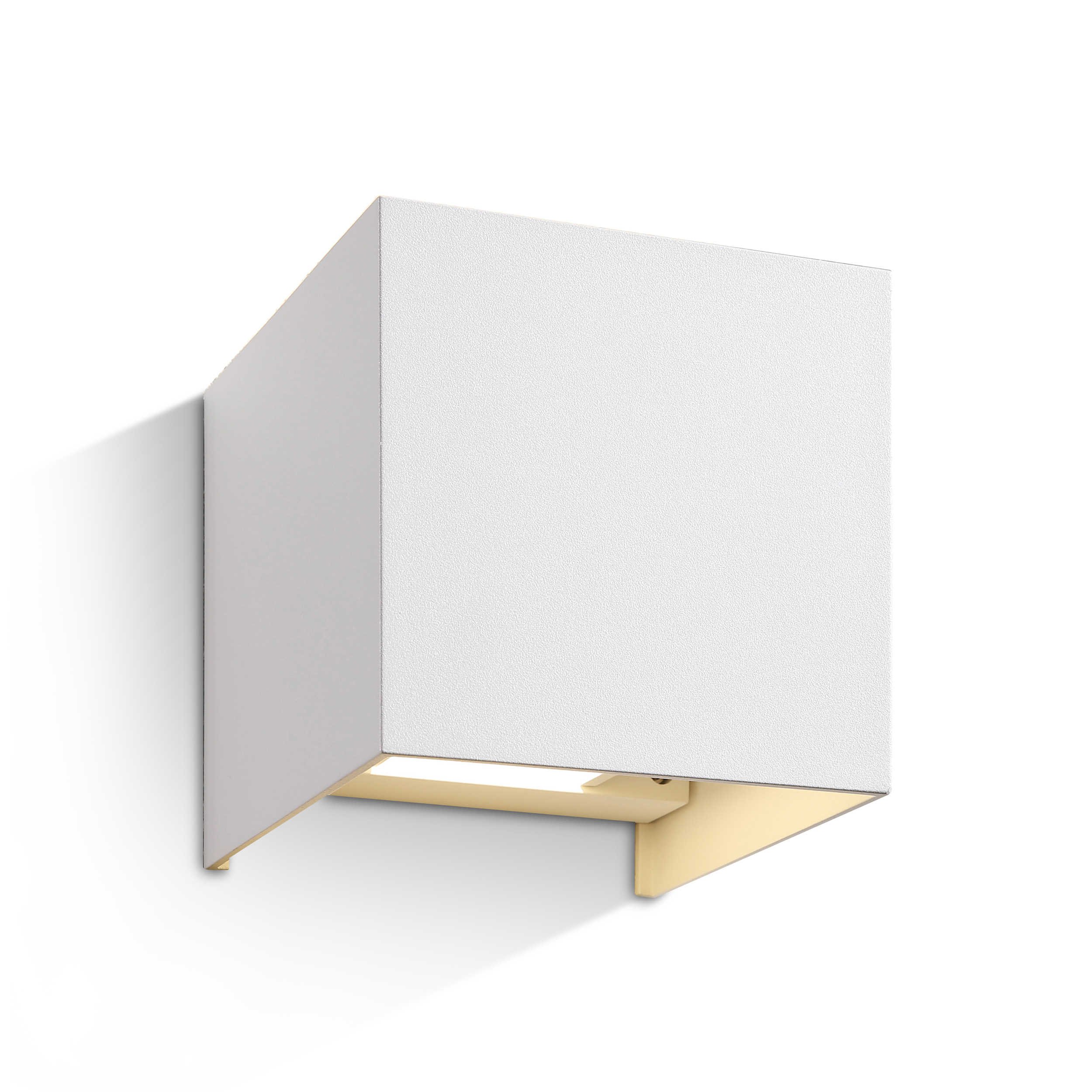 Helestra A28442.07, LED-Wandleuchte, Aluminium, Weiß, 15 x 15 x 15 cm