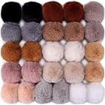 POMPON FAUSSE FOURRURE 12 CM - CAFÉ CRÈME | Club Tissus