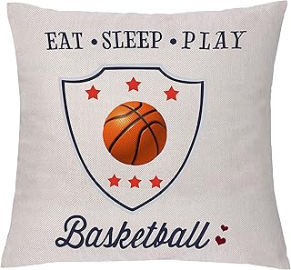 aligarian Housse de coussin mignonne pour les fans de sport, meilleurs amis, fille, sœur, frère, obtention de diplôme, cadeau d'anniversaire pour la maison le canapé pour dormir jouer (basketball)