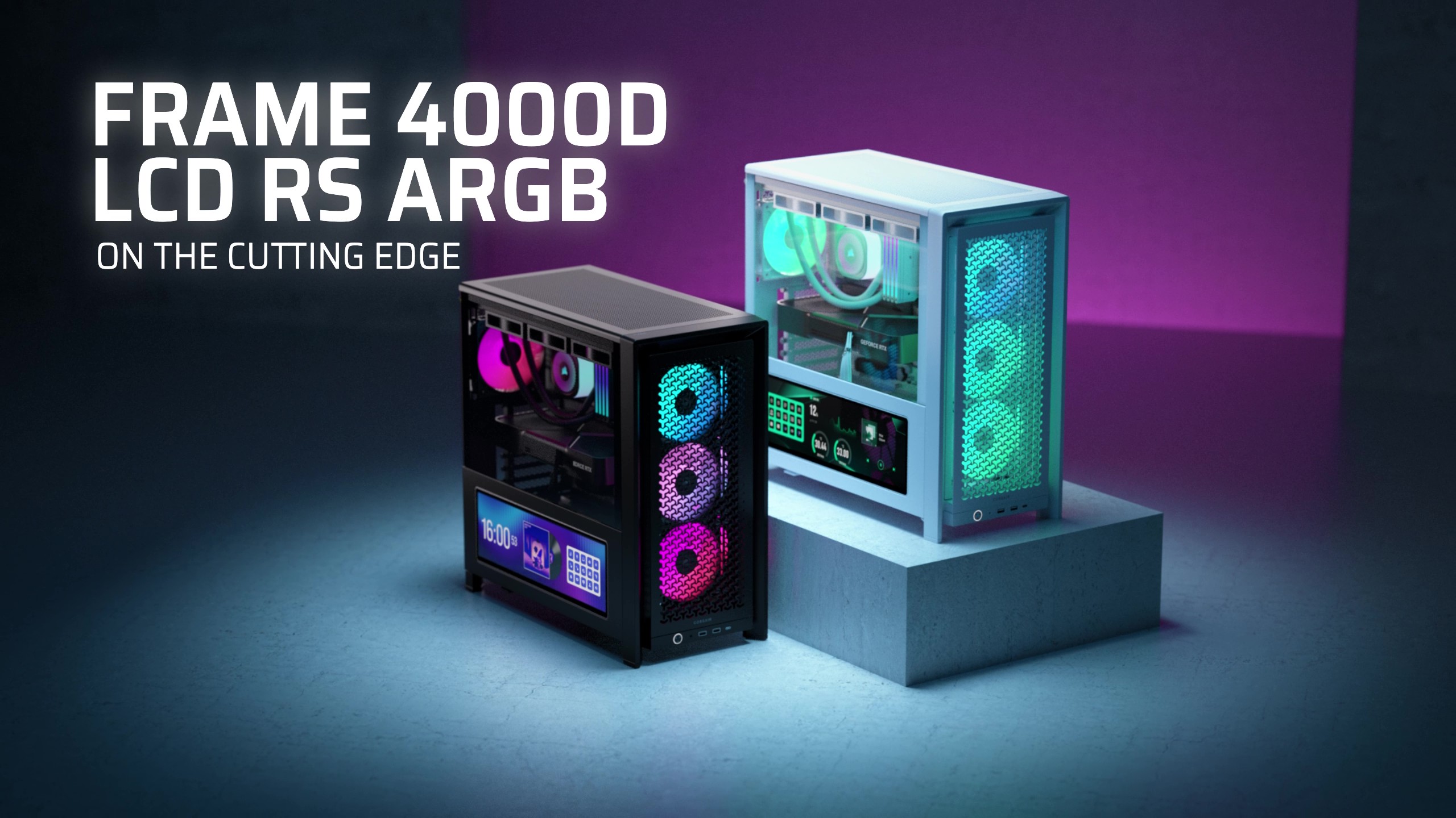 CORSAIR Frame 4000D LCD RS ARGB Modular Mid-Tower ATX PC Case
