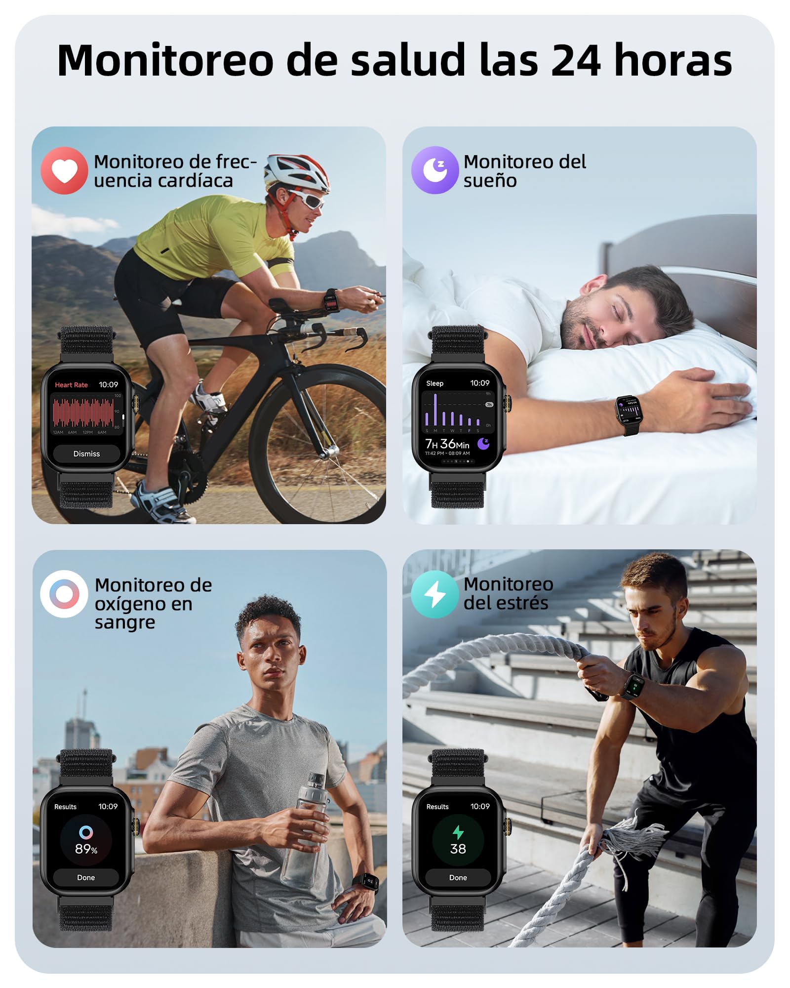 Parsonver Reloj Inteligente Hombre Mujer con Llamadas, Smartwatch con GPS Incorporado, 30M Impermeable, 1,85" Reloj Inteligente Hombre con 100+ Soportes, Frecuencia Cardíaca, Sueño, para Android & iOS