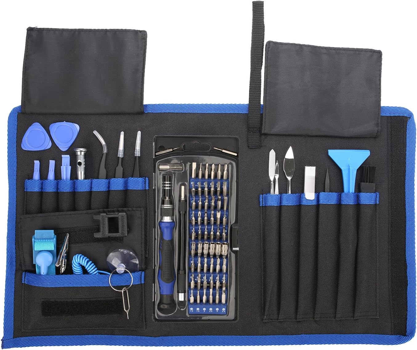 Showpin 80 in 1 Precision Screwdriver Set with Magnetic Driver Kit, Repair Tool Kit with Portable Bag for iPhone 8,iPad,PS4,Xbox,Laptops,Tablet,Computer and Mobile Device,with Magnetizer Tool