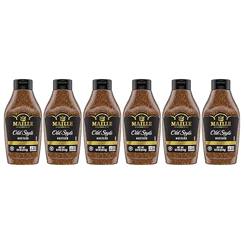 Maille Mustard Old Style Squeeze 8.5 Oz, Pack Of 6
