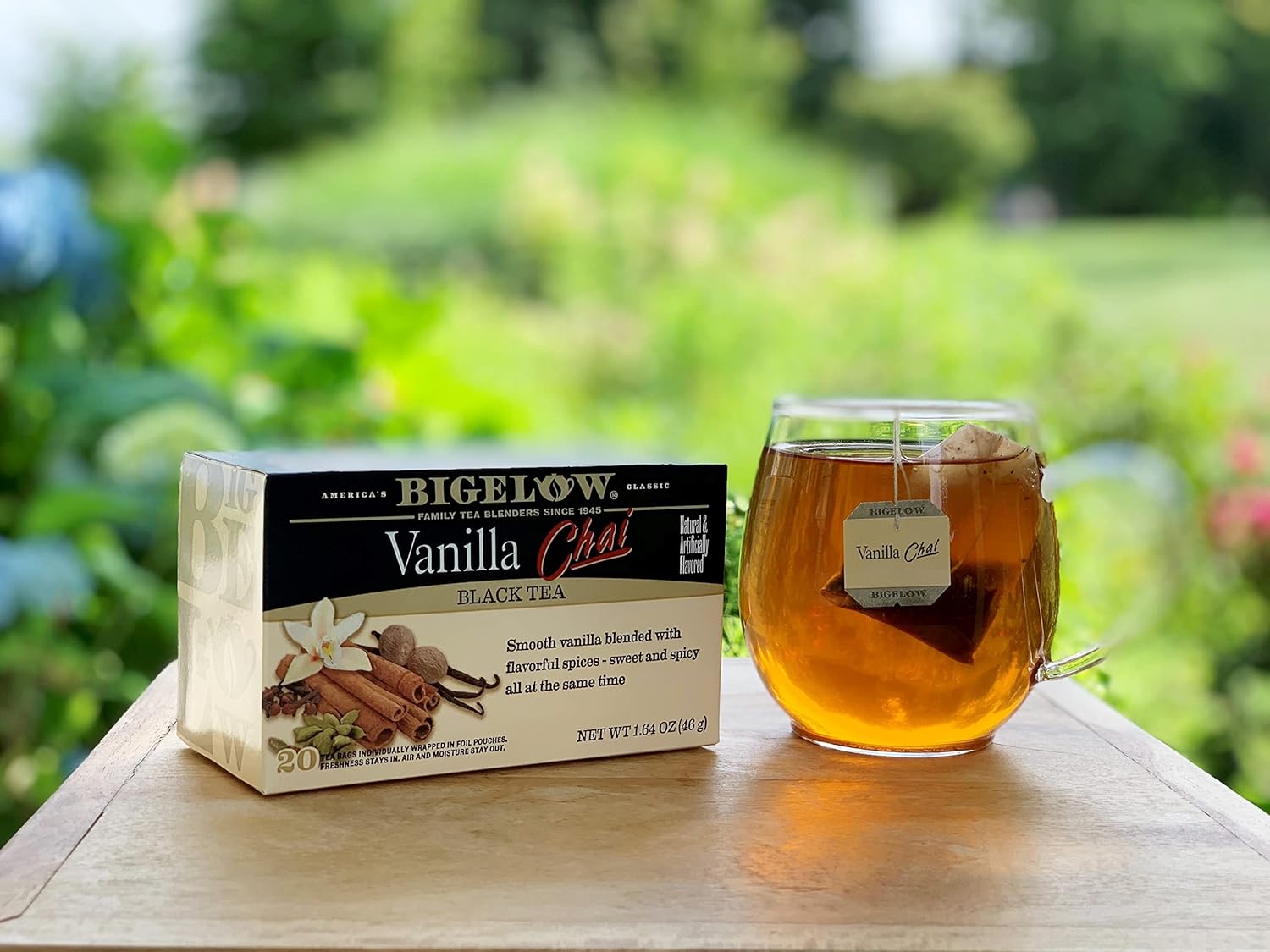 Bigelow Vanilla Chai Black Tea caja de 20 sobres paquete de 6 té negro