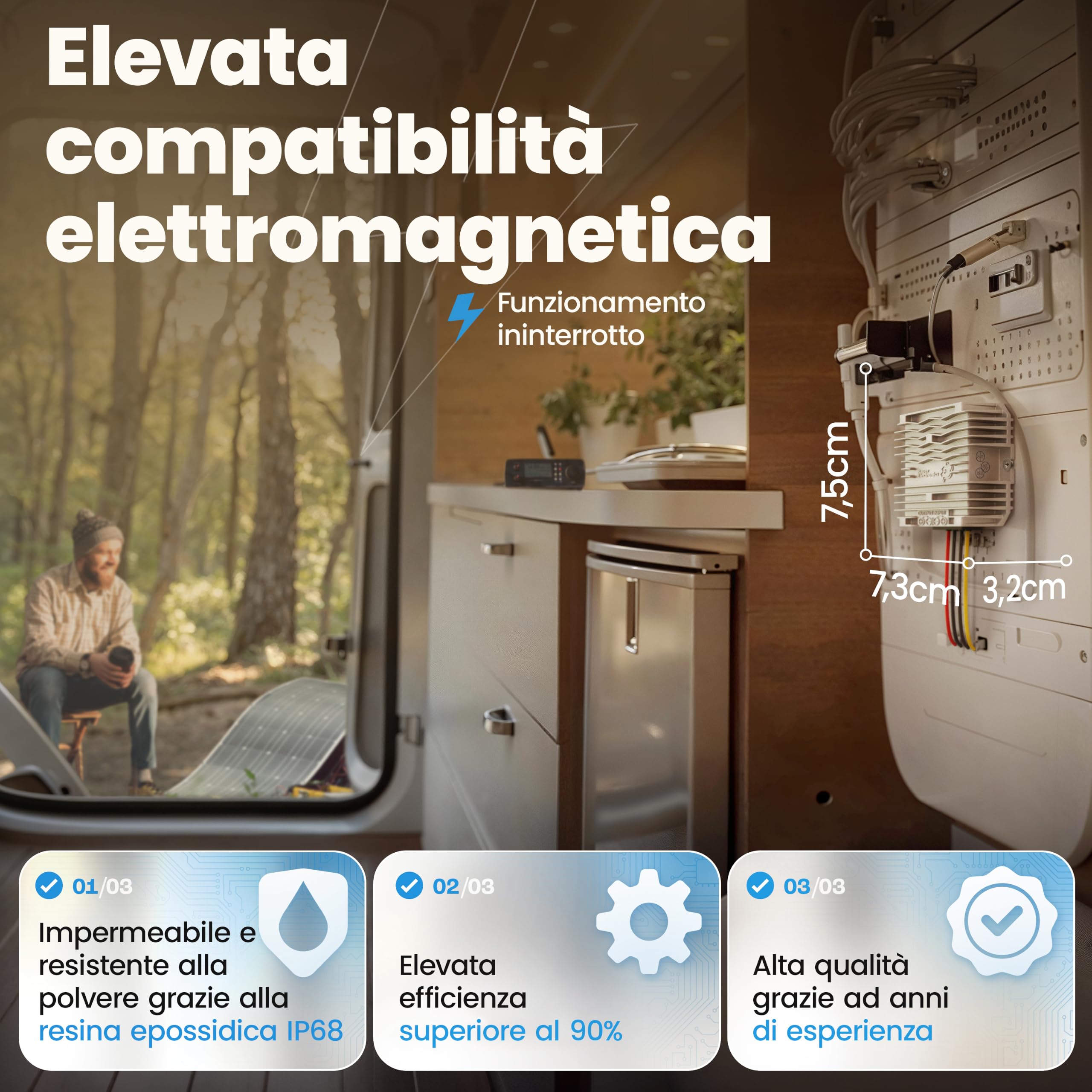 Convertitore di tensione DC-DC isolato 24-V a 12-V 10-A 120-W | Convertitore Buck isolato galvanicamente regolatore di tensione stabilizzatore di tensione limitatore