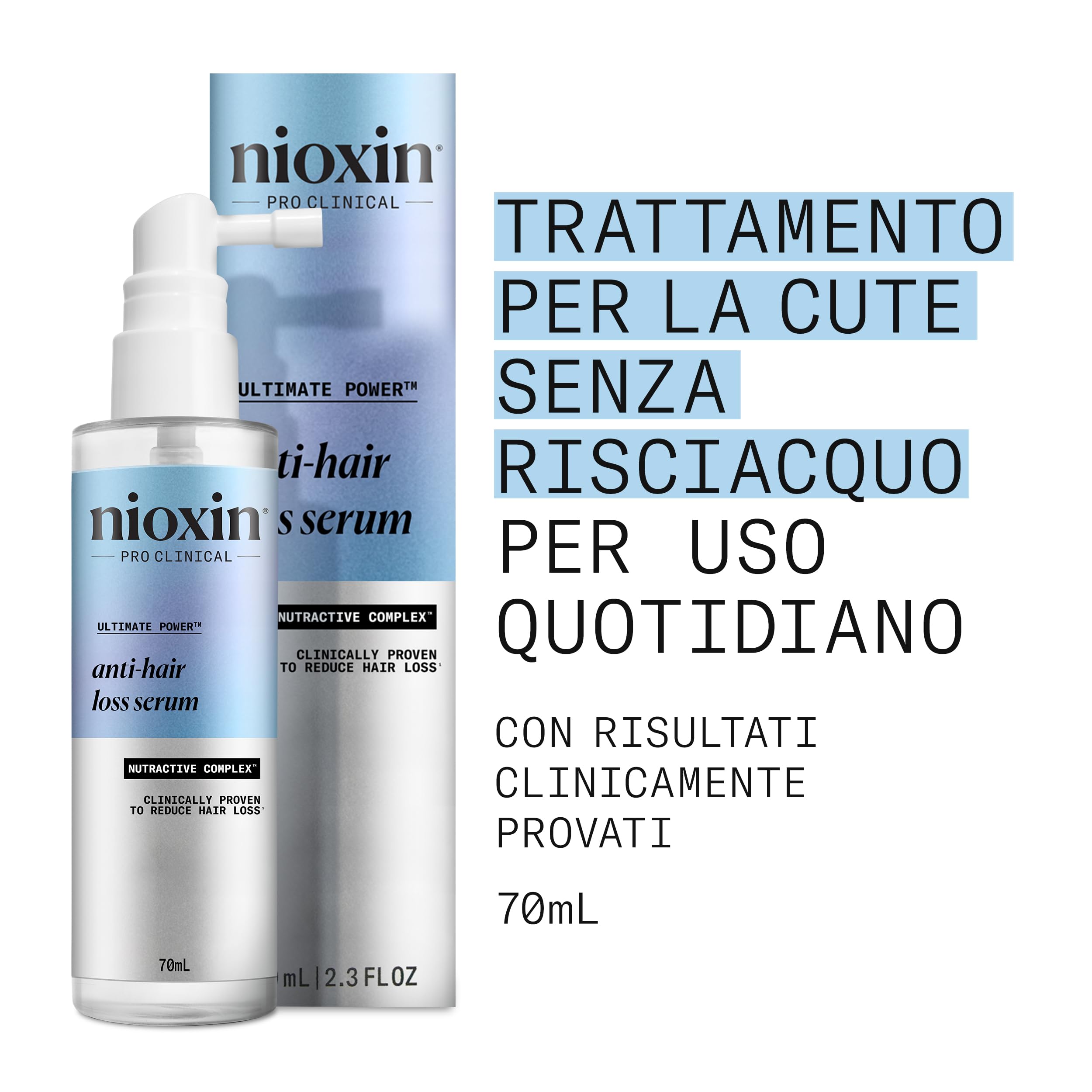 Nioxin Trattemanto per la Prevenzione della Caduta dei Capelli - Trattamento Anticaduta per Uomo e Donna - Con Caffeina e Niacinamide