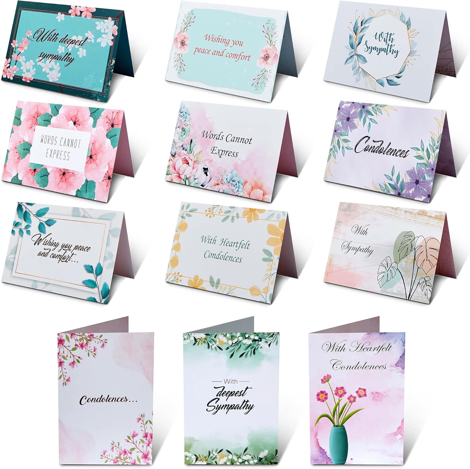 Sympathy Cards Assortment Box with Envelopes 30
