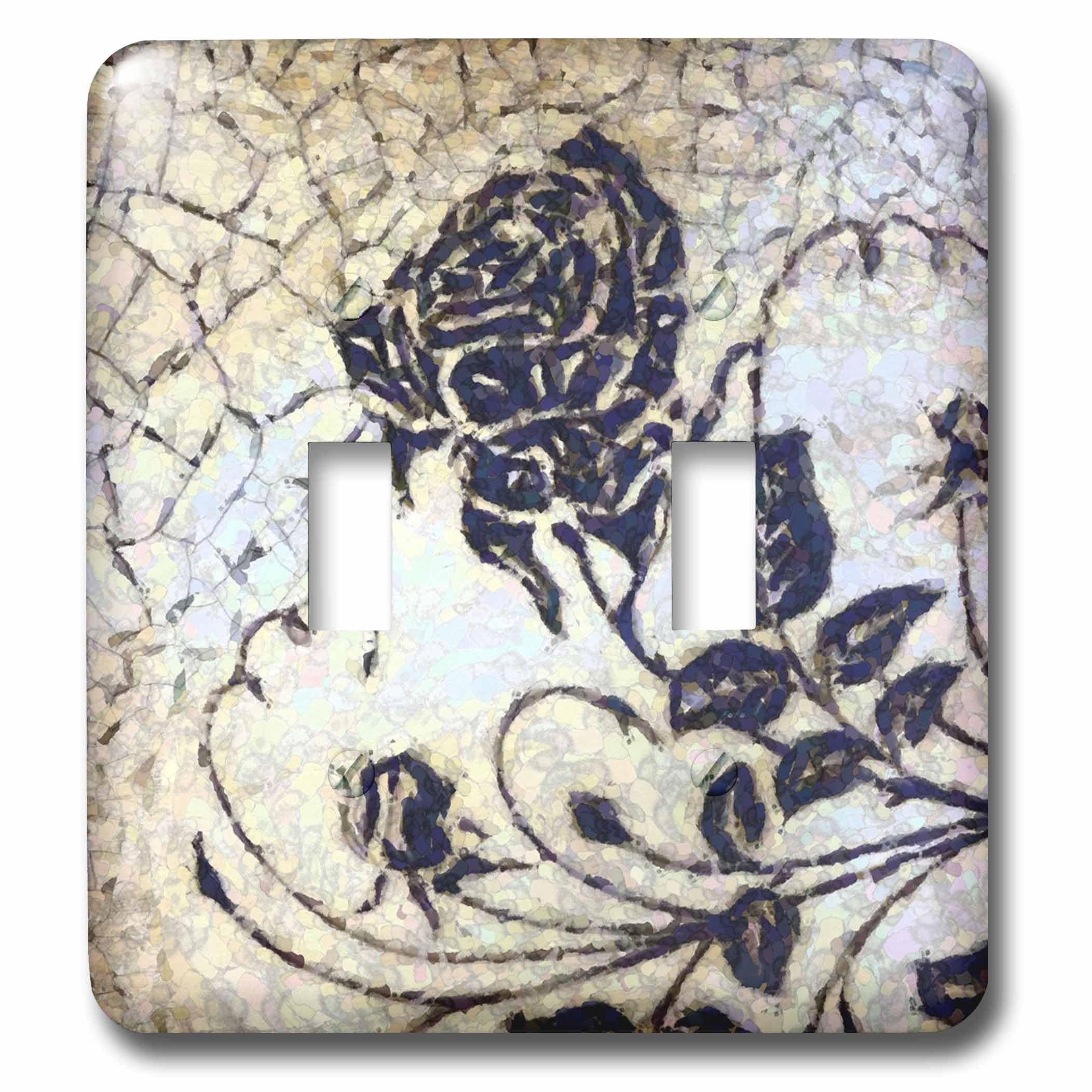 Interrupteur à baïonnette Cracked Rose pour remplacer vos plaques blanches