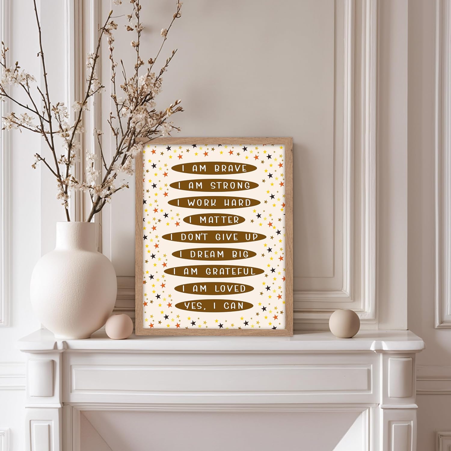 Poster Master Homeschool Poster - Motivational Print - Positive Affirmations Art - Gift for Kids, Student & Teacher - Inspiring Wall Decor for School, Classroom or Kids Room - 8x10 UNFRAMED Wall Art