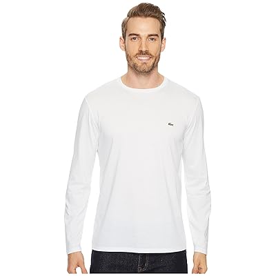 Lacoste Long Sleeve Pima Jersey Crew Neck T Shirt Men