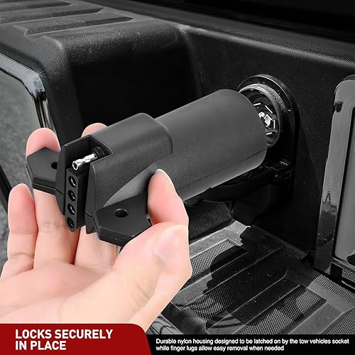 Miniatura 36 de Nilight Enchufe de remolque RV de 7 pines, extremo macho resistente, 7 vías redondo, receptáculo de empalme, accesorios de repuesto para enganche