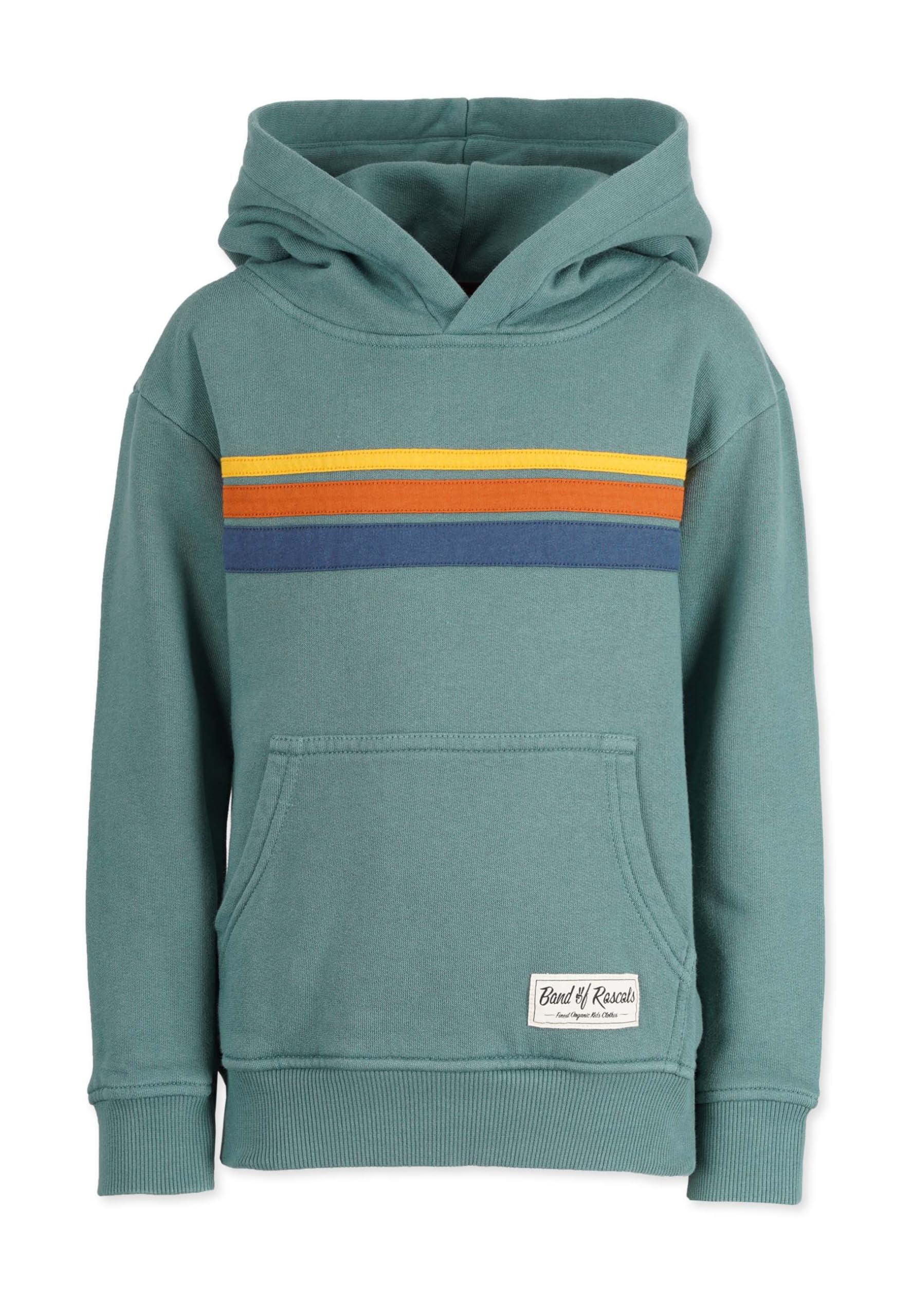 Band of Rascals Kinder Kapuzenpullover 70th Stripes aus Bio-Baumwolle