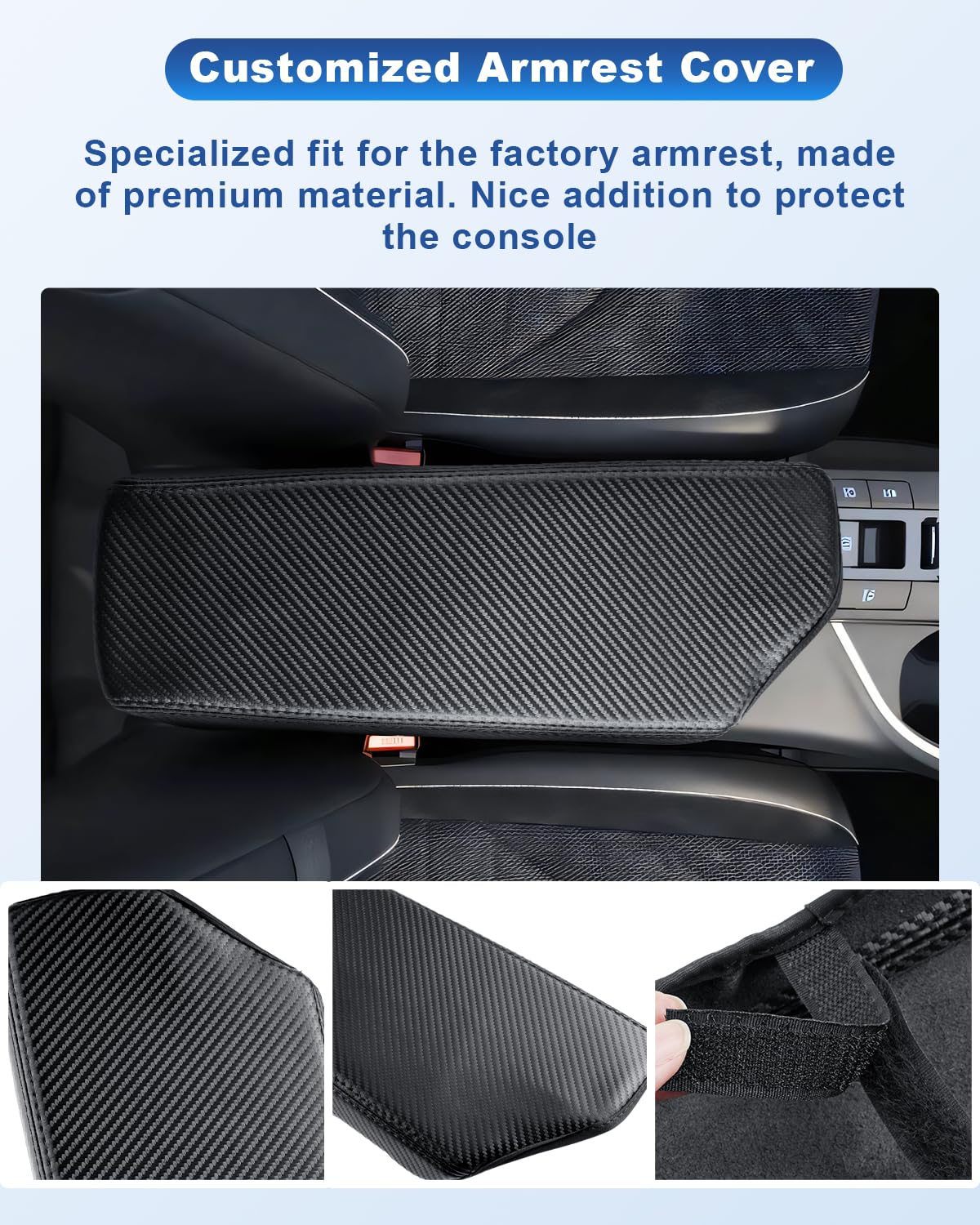CDEFG Compatibile con Toyota C-HR CHR Hybrid 2024 2025 Bracciolo Centrale Braccioli Coperchio Copertura Protezione antigraffio Console Centrale Similpelle Bracciolo Box Cover Auto CHR 2024 Accessori