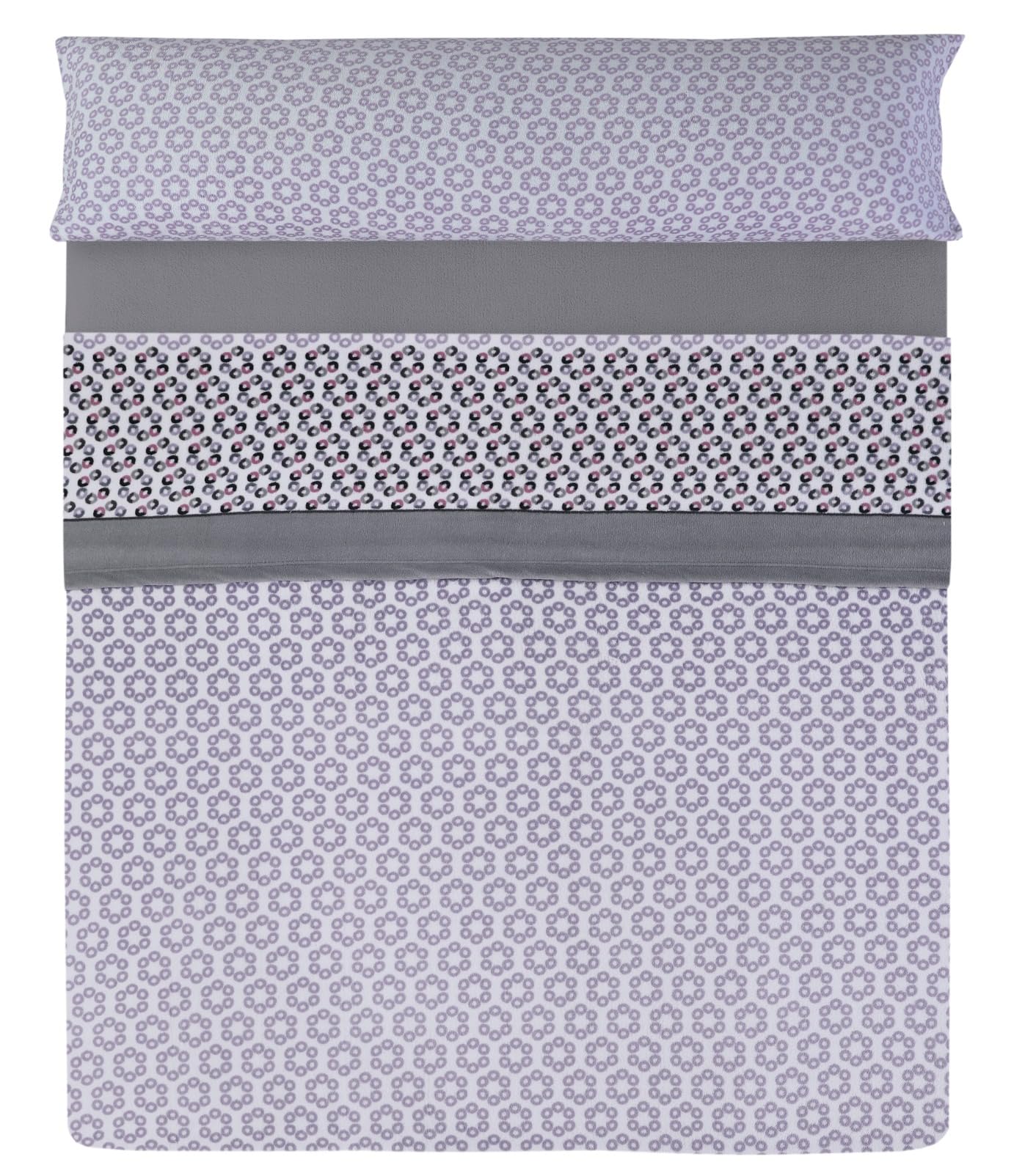 Paula Home Juego Sábanas Coralina 3 Piezas Invierno, Polar Franela Térmica 240Gr/M² Incluye Bajera Ajustable +30cm, Encimera y Funda Almohada. (Gris 150x190/200+30cm para Cama de 150)