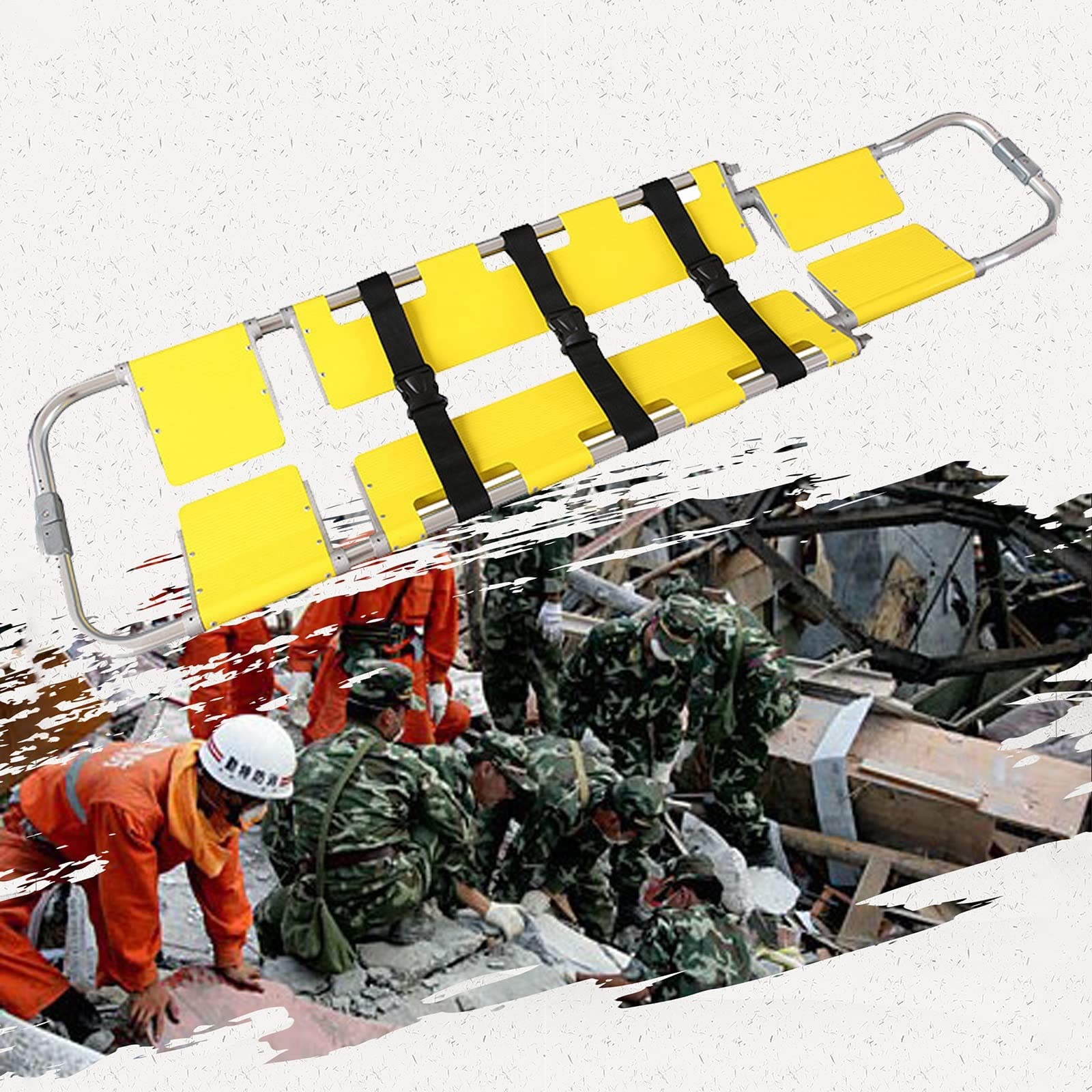 YNIYUJKL Portable Stretcher, Emt Medical Stretcher Patient Mover Rescue, Emergency Rescue Folding Stretcher, Portable Stretchers Patient Transport