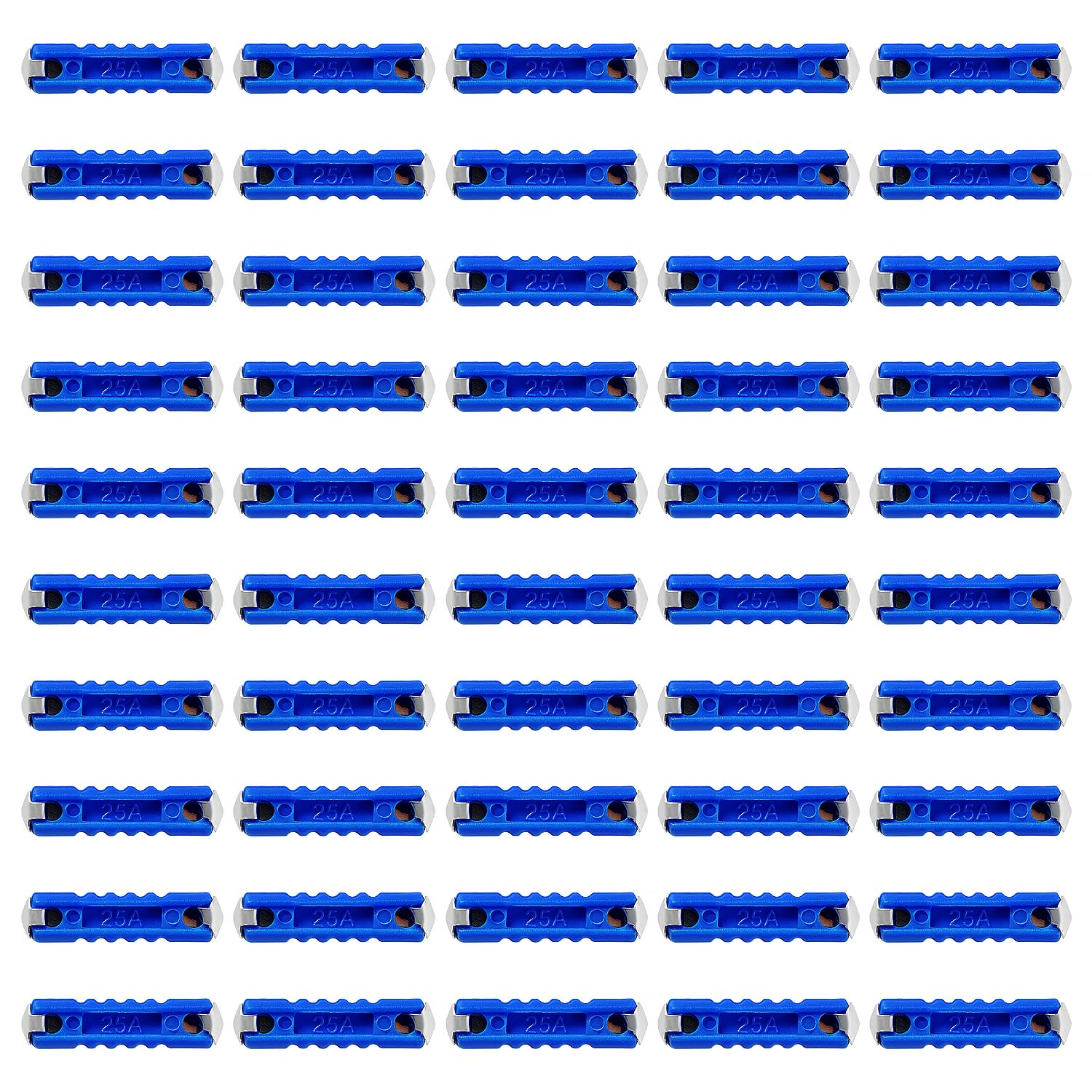 VooGenzek 50 Stücke 25A Continental Torpedo Sicherungen Ersatz Kit, Torpedo Fuse Sicherungen, Europäische Kfz Sicherung, für Oldtimer