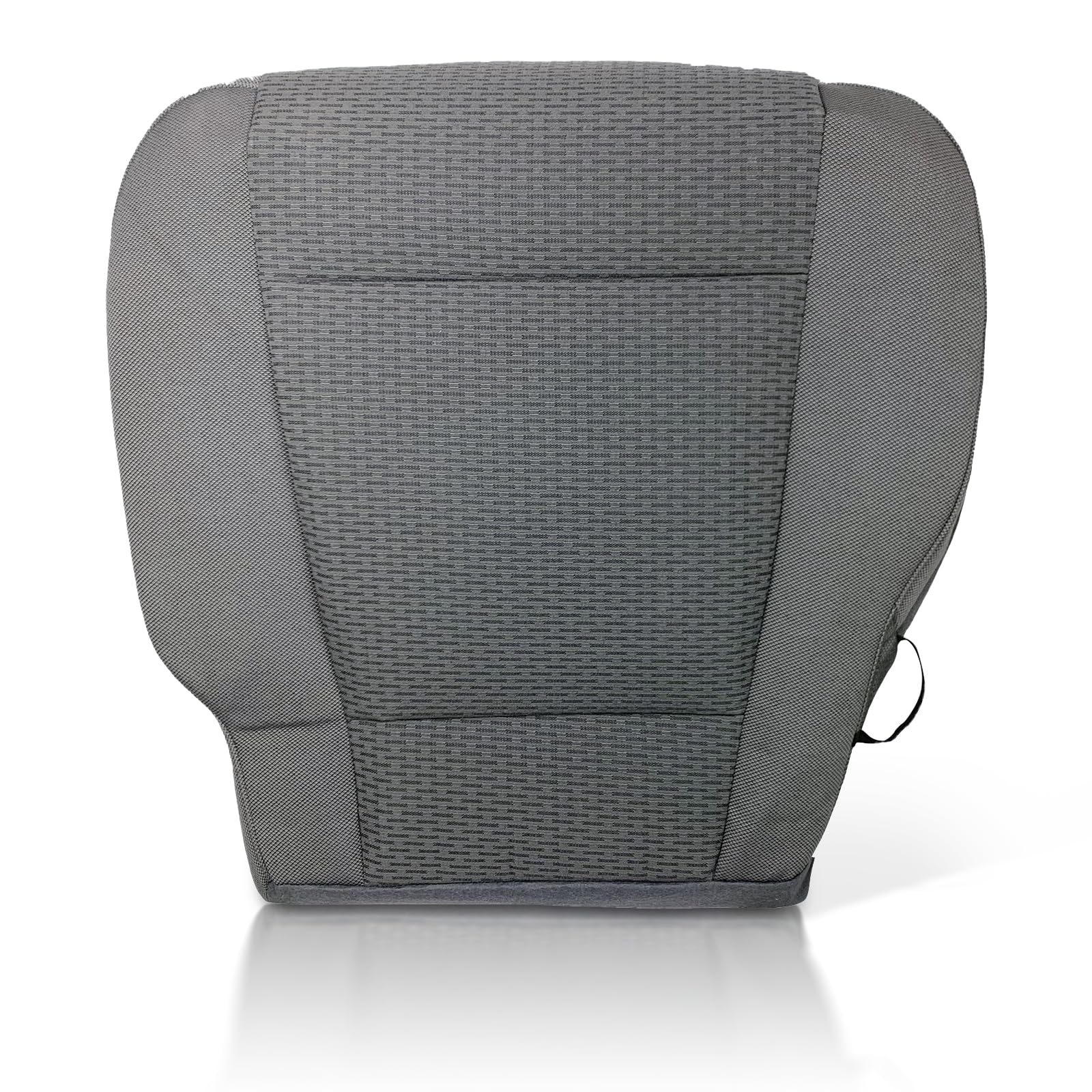 CARBBIA Driver Side Bottom Seat Cover Replacement Cloth Front Left Compatible with Ford F150 2015 2016 2017 2018 2019 2020, Medium Earth Gray