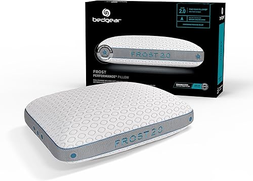 Bedgear Almohada Frost Performance - Tamaño 2.0 - Almohada de apoyo firme media para personas que duermen con calor y calor Bedgear Almohada Frost Performance - Tamaño 2.0 - Almohada de apoyo firme media para personas que duermen con calor y calor