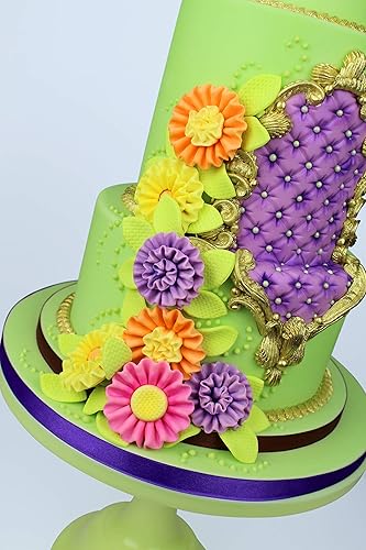 Miniatura 9 de Katy Sue Molde de silicona con volantes pequeños para decoración de pasteles estilo Lambeth - Tamaño de volantes 7.9 x 0.7 x 0.2 pulgadas