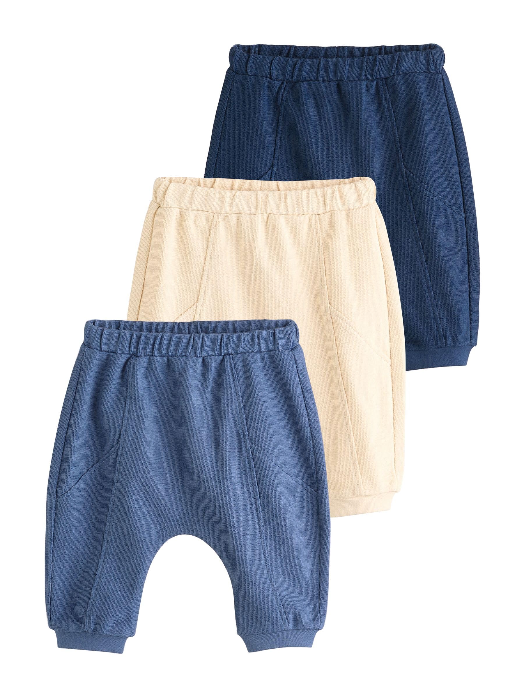 NEXT Bambini Confezione da 3 pantaloni da jogging per bebè