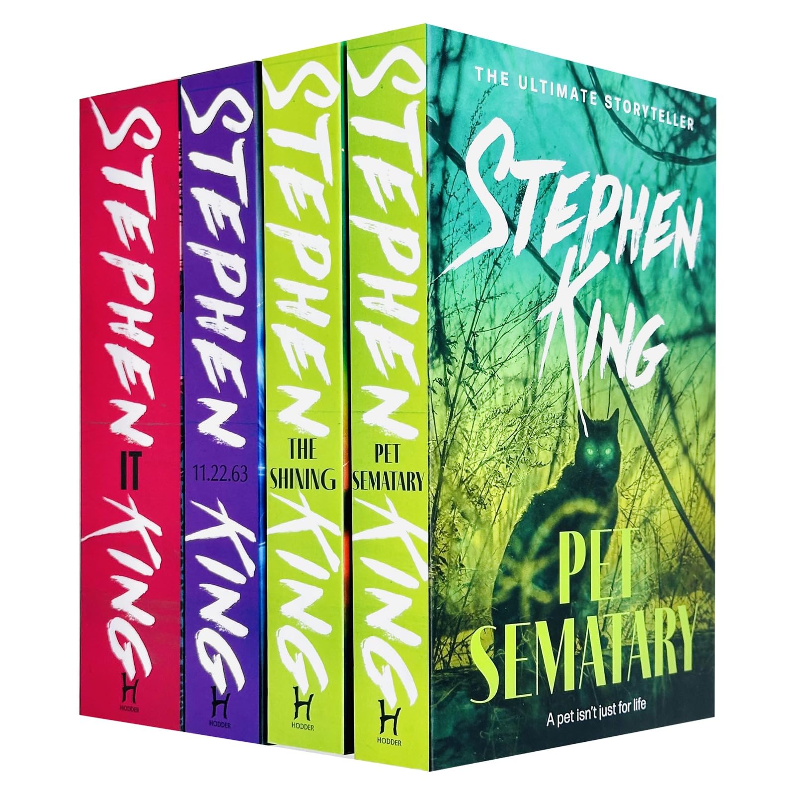 Stephen King Collection 4 Books Set (Pet Sematary, The Shining, It, 11.22.63)