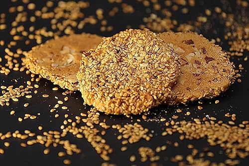 Miniatura 8 de YAFA Barazek Galletas de sésamo  Galletas turcas de sésamo  Barazek clásico con almendras  Golosinas crujientes de Oriente Medio con miel  glaseado