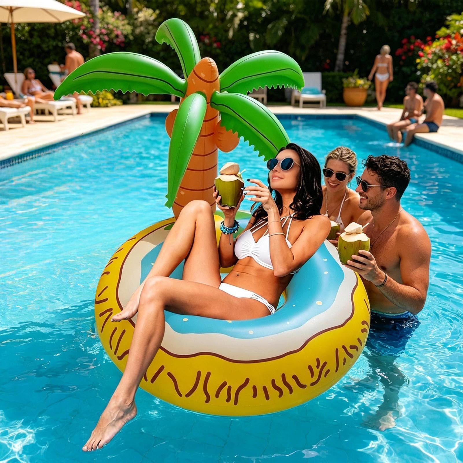 Ciambelle Gonfiabili Divertenti per Adulti Sedia Gonfiabile Galleggiante A | Sedia Galleggiante Da Piscina Per Nuoto Lago Spiaggia Fiume Abbronzatura Acqua Sole