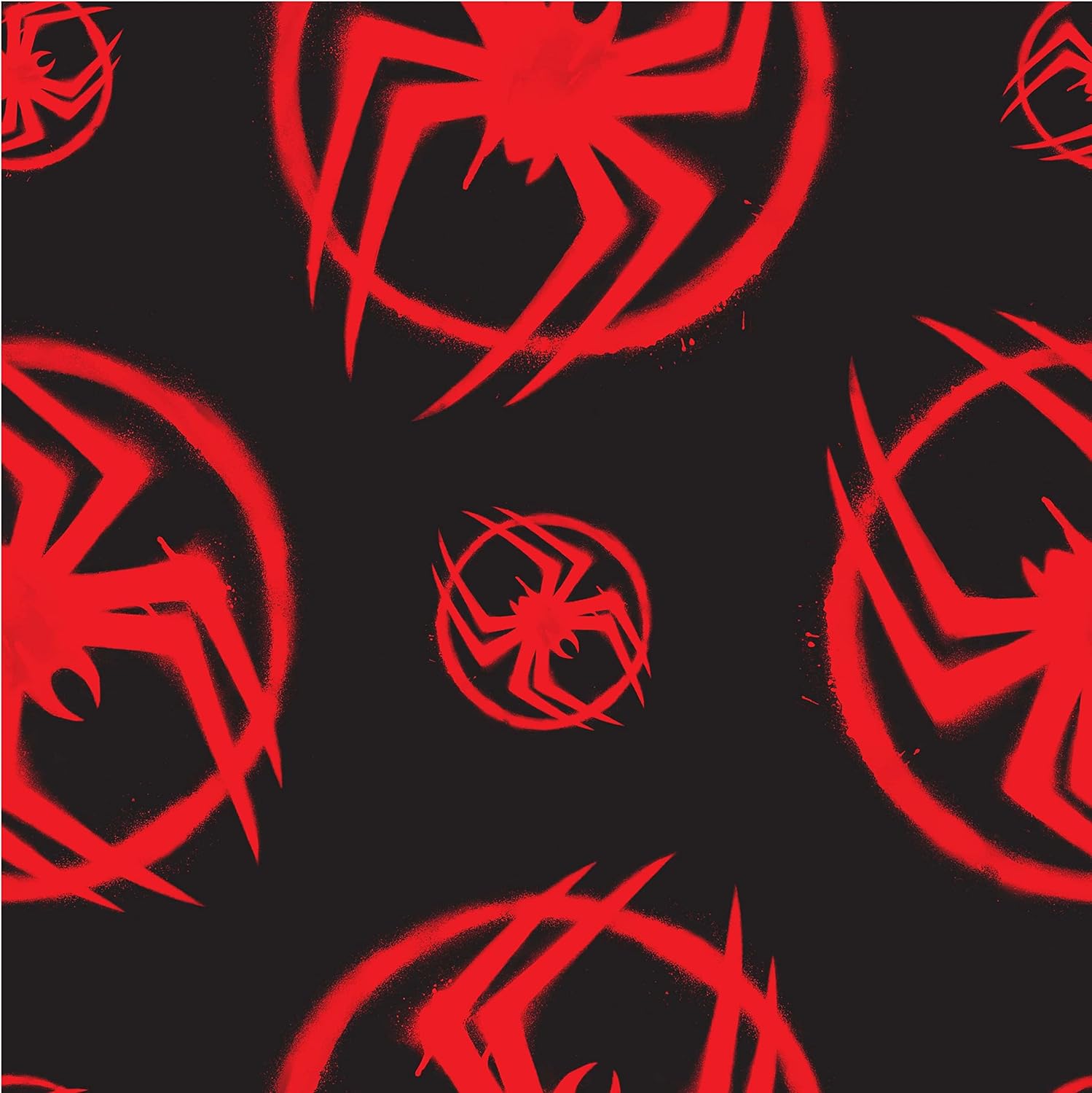 Miles Morales Spider-Man: Across the Spider-Verse Logo AOP Men's Black Sleep Pajama Pants - Image 5