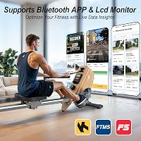 VOWVIT OR3 Mágneses Evezőgép Bluetooth Monitorral, 16 Fokozat, 160kg Terhelhetőség 4
