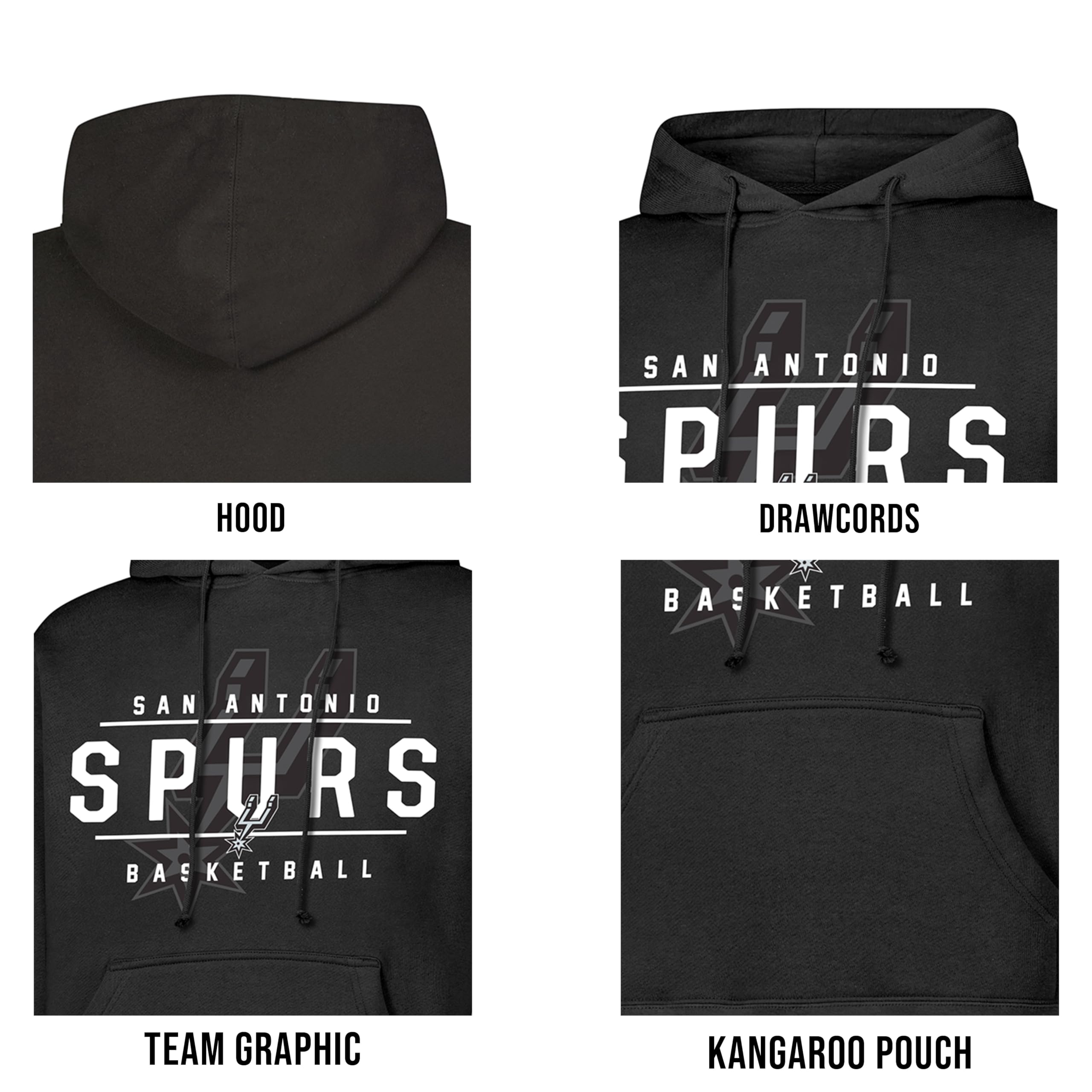 Ultra Game Boys' Standard Super Soft Get Right Hoodie Sweatshirt, Black