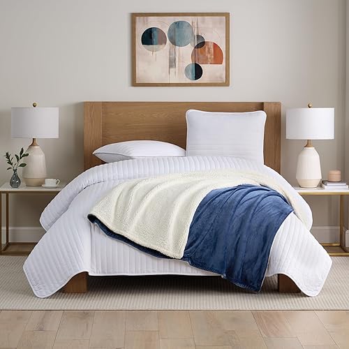 Miniatura 3 de Arkwright - Manta de forro polar, mullida, cálida, reversible, suave, para el hogar, sofá, cama, campamento y viajes, 68 x 90 pulgadas, individual,