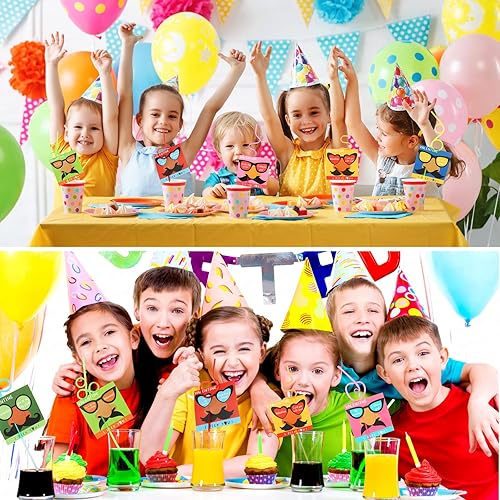 Miniatura 5 de Tarjetas del día de San Valentín para la escuela de niños, juego de 32 tarjetas de intercambio de regalos del día de San Valentín, pajitas locas a