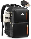 Personal Item Travel Backpack 18x14x8 with Shoe Compartment Detachable, Expandable Underseat Backpack for Spirit Airlines Fit 17