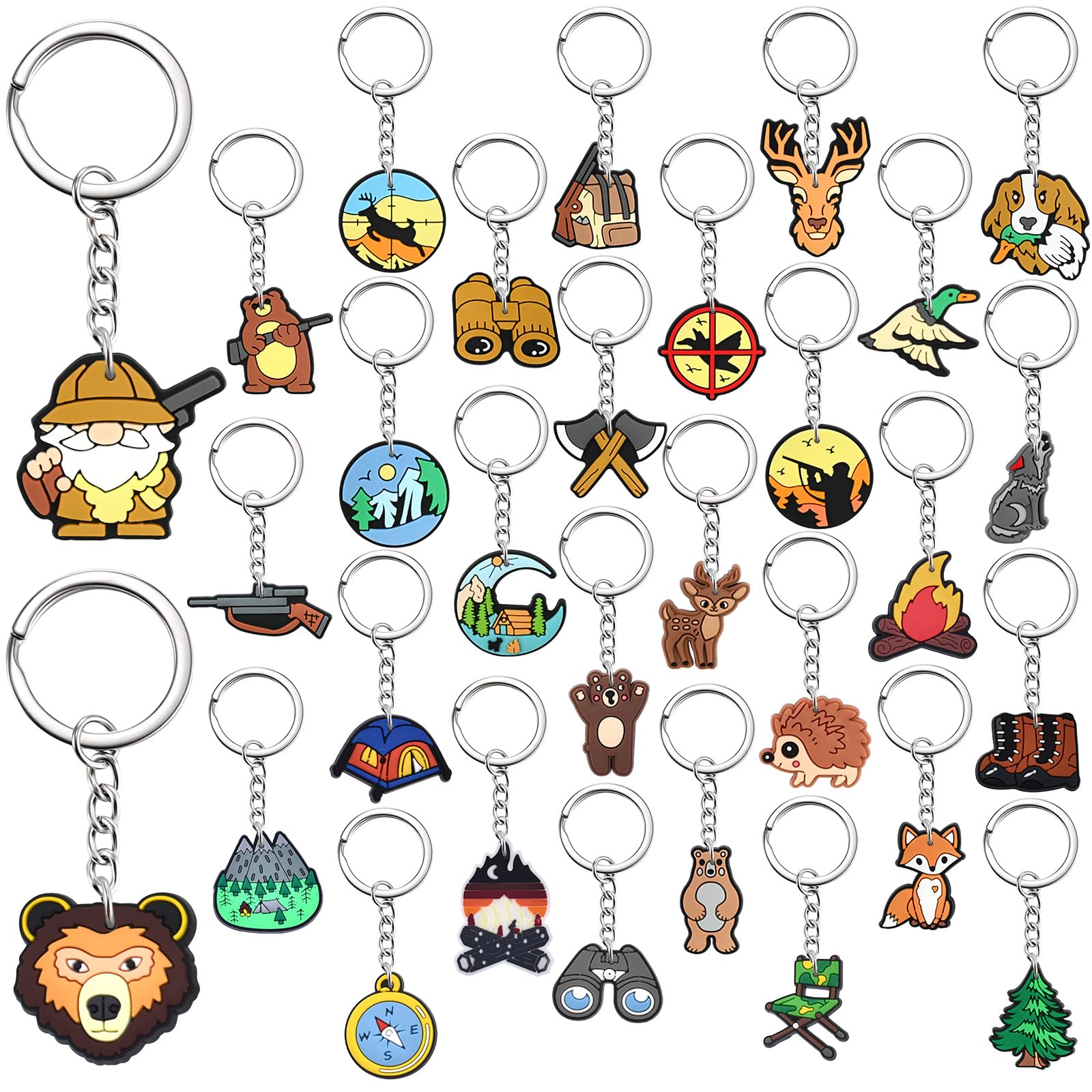 Cute Keychain Bulk,Cute Key Chain for Car Keys Purse Bag Rewards